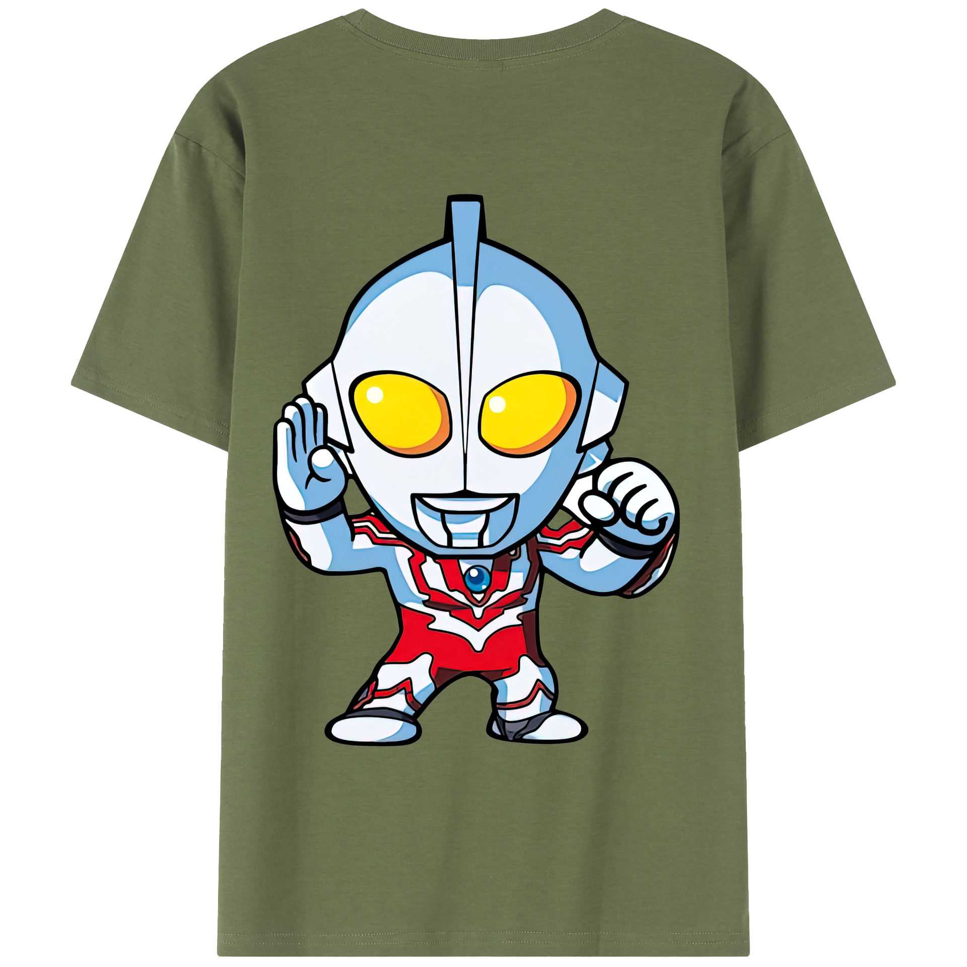 （画像用） ウルトラマン Ultraman 綿100％半袖Tシャツ（背面プリント）